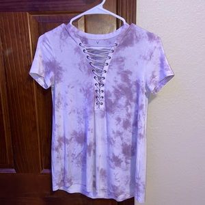 Size small American Eagle lace up top